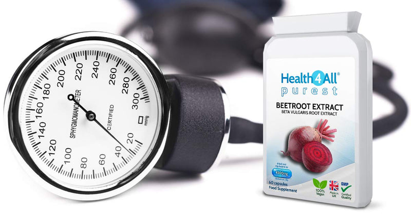 [Australia] - Beetroot Extract 4500mg 60 Capsules (V). (not Tablets) Purest: no additives Vegan Supplement standardised to nitrates Contents. Made in The UK by Health4All 60 Count (Pack of 1) 