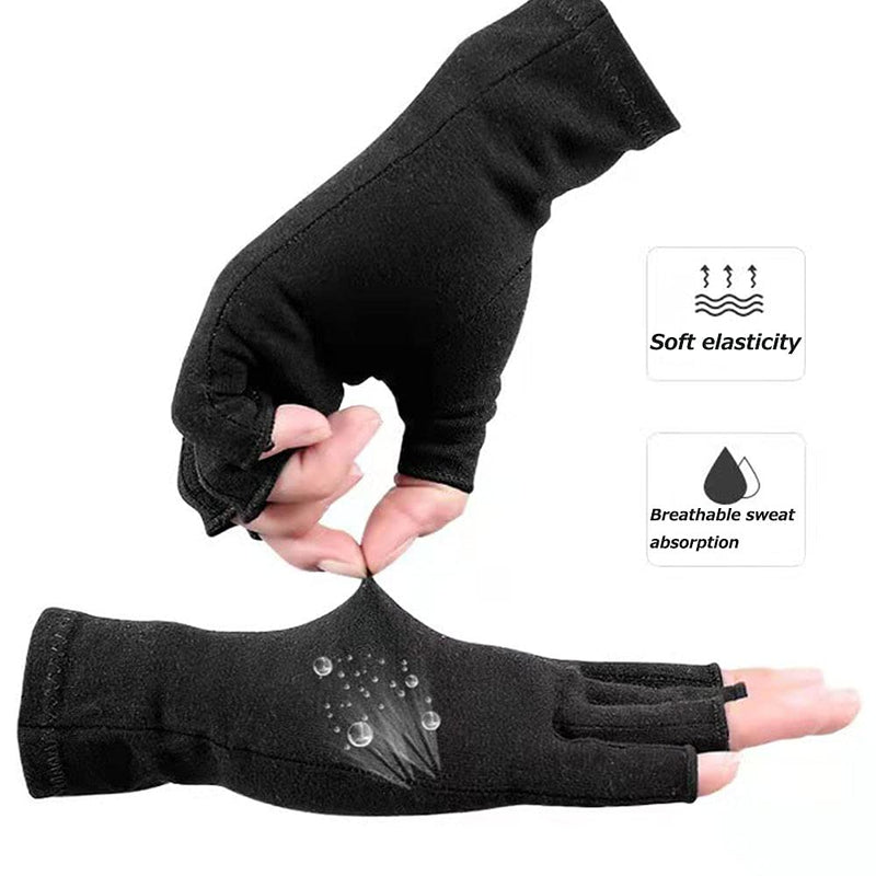 [Australia] - 1 Pair Arthritis Gloves Hand Gloves for Carpal Compression Gloves Typing cooking gardening and Daily Work Black Medium 