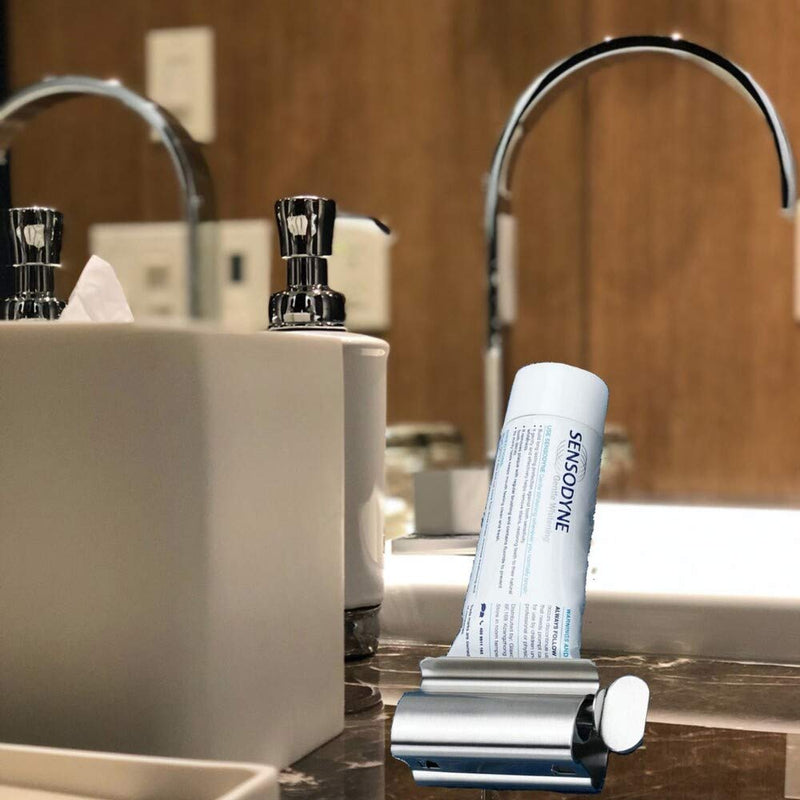 [Australia] - JZK 4X Tube Squeezer Toothpaste Squeezer Toothpaste Stand Holder Tube Press Tube Roller Stainless Steel Squeezer for Bathroom, Kitchen, Home 