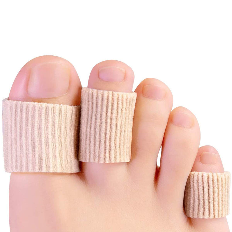 [Australia] - Cuttable Toe Tubes Finger Sleeves,Guador 5 pcs Toe Sleeve Protectors Relief Toe Caps Corn Pad Protectors for Blisters Calluses Pain Relief(Different Sizes) 