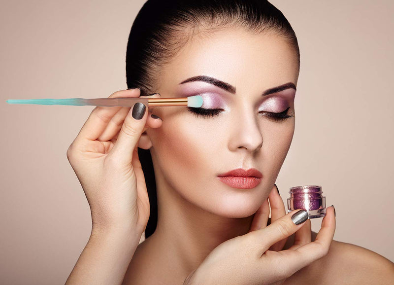 [Australia] - Eye Brush Set, 20 pcs Unicorn Eyeshadow Eyeliner Blending Crease Kit Makeup Brushes Make Up Foundation Eyebrow Eyeliner Blush Cosmetic Concealer Brushes (Green) 