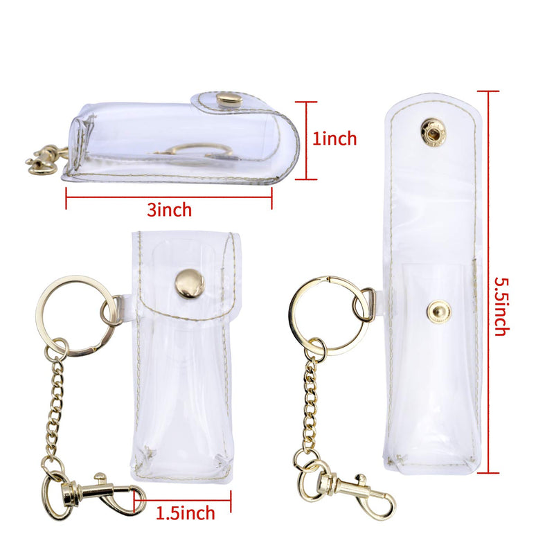 [Australia] - Patty Both Fashion Lipstick Keychain Holder Lipstick Case Holder Lip Balm Holder with Key Chain, Portable 1 Pack 