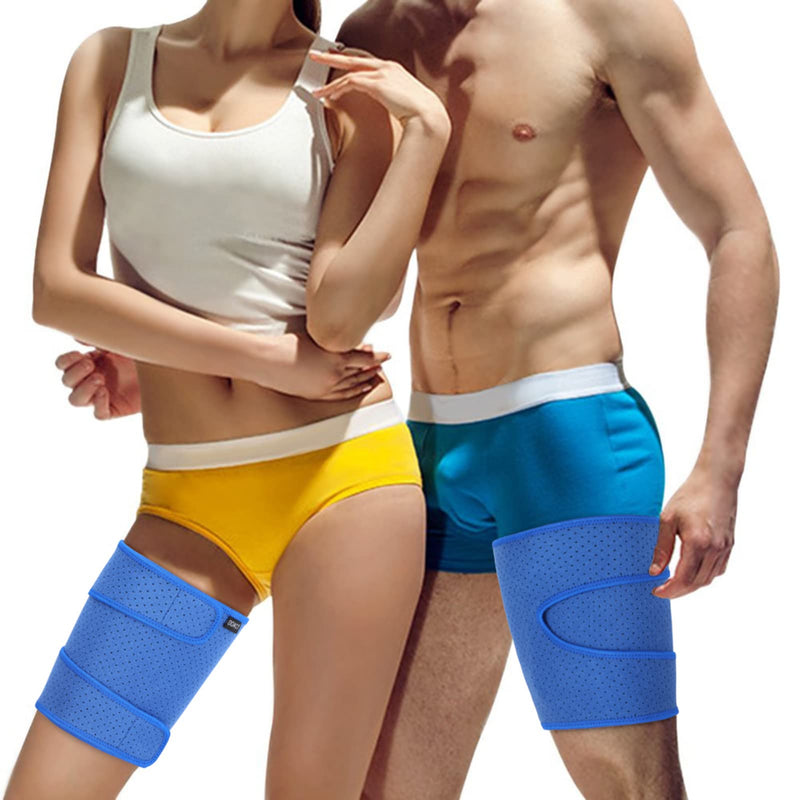 [Australia] - Thigh Support Compression, Thigh Support with Silicone Anti-Slip Strip, Hamstring Wrap Compression Sleeve Supports Muscle Recovery and Prevents Injuries 