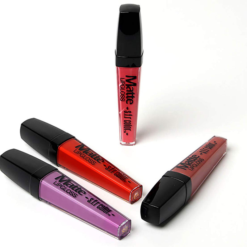 [Australia] - Kisshine Long-lasting Waterproof Lip Stick Matte Liquid Lipstick Velvet Smooth Lipgloss Cosmetics Makeup Gift for Women and Girls (Purple 05#) Purple 05# 