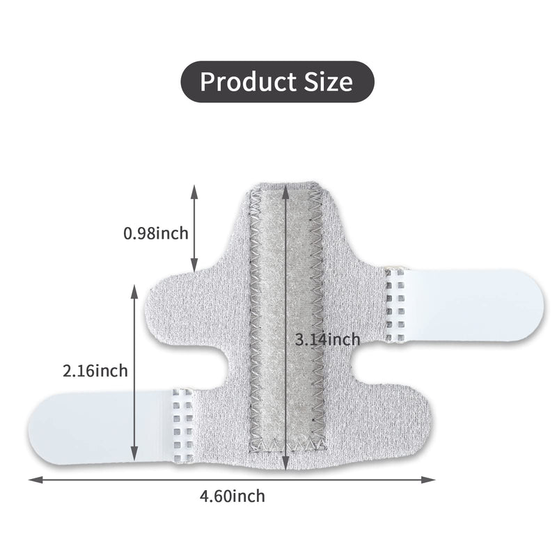 [Australia] - 8PCS Finger Splints Finger Sleeves Finger Straightener Finger Strap Finger Support for All Fingers (Yellow, Red, Green, Bright Blue, Dark Blue, Black, Light Gray, Skin Tone) 