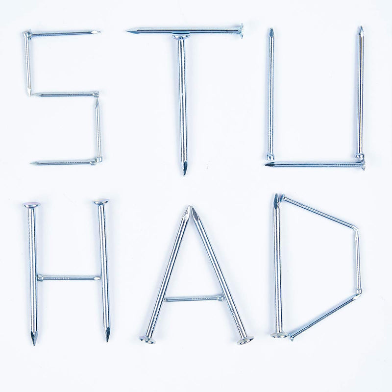 [Australia] - 400pcs Hardware Nails Assortment Kit, Picture Hanging Nails, Galvanized Nails, Small Nails for Hanging Pictures, 7 Size Assortment for Finish Nails, Wood Nails, Wall Nails 