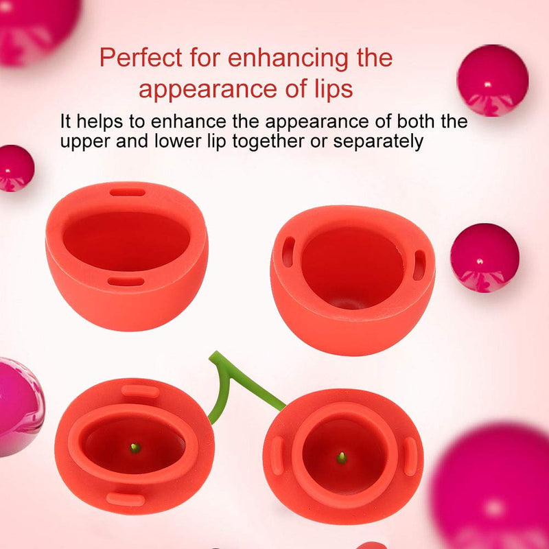[Australia] - Lip Enhancer Device, Women Portable Hot Cherry-Shaped Lip Plumper Enhancer Device Beauty Tool 