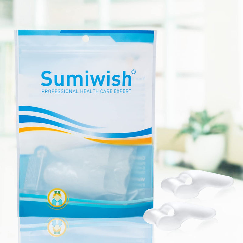 [Australia] - Bunion Corrector Sumiwish Toe Straightener Big Toe Separators One-Size Bunion Pads Protector Support Correctors (12 PCS) 03 Clear 