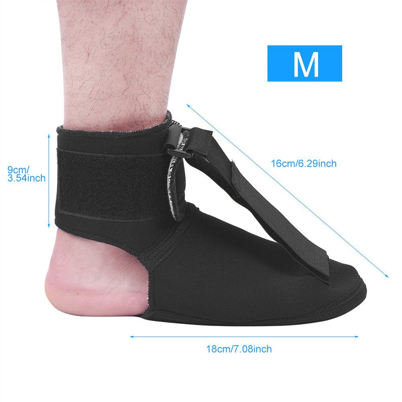 [Australia] - Foot Drop Brace Night Plantar Fasciitis Sleep Support Corrector for Left and Right Feet Eases Symptoms of Achilles Tendonitis Provides Support for Heel Pain(M) 
