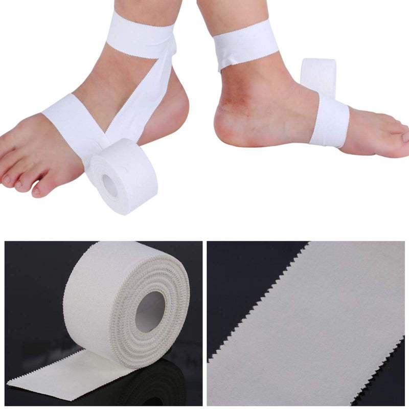 [Australia] - Sport Tape, 1 Roll Professional White Athletic Trainer Care Tape Sport Binding Strapping Joints Support for Athletic Protective Binding or Joint Supporting, Safe and Breathable 