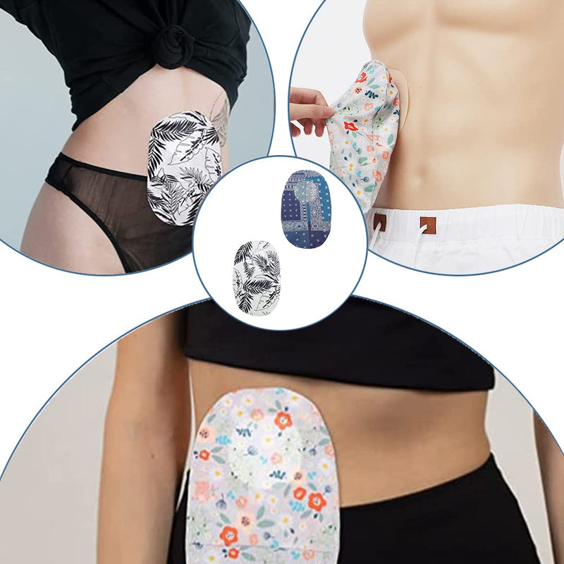 [Australia] - 2 Pcs Ostomy Bag Covers,Cotton Poplin Fabric Ostomy Pouch Stretchy Colostomy Bag Covers for Colonoscopy Ileostomy Stoma Care Supplies 