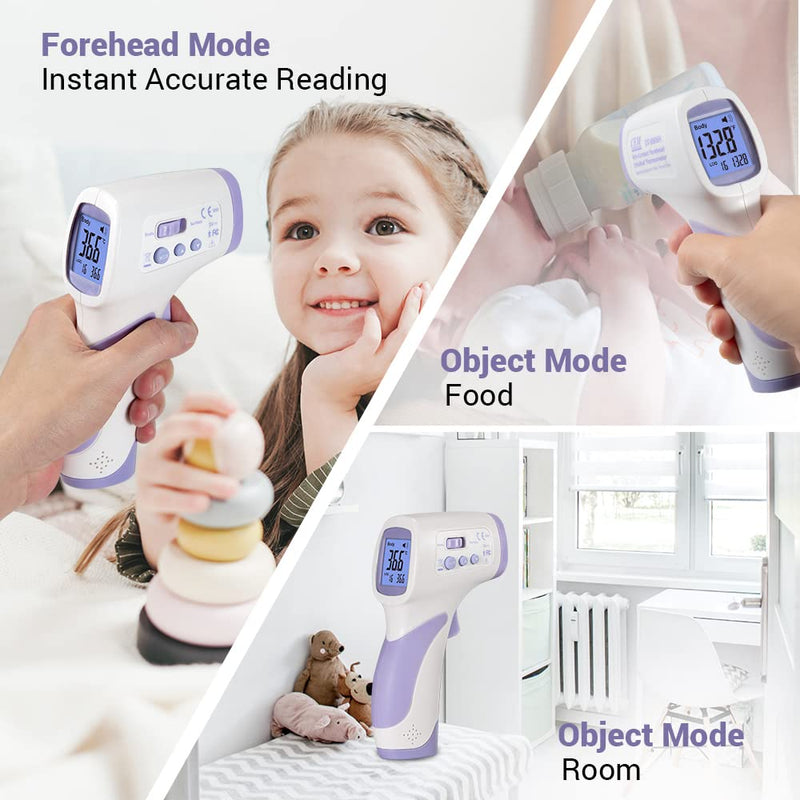 [Australia] - CEM DT-8806H, thermometer for forehead,No-Touch Forehead Thermometer for Adults and Kids,FDA CE ,Large LED Display and Gentle Vibration Alert (PT3) 