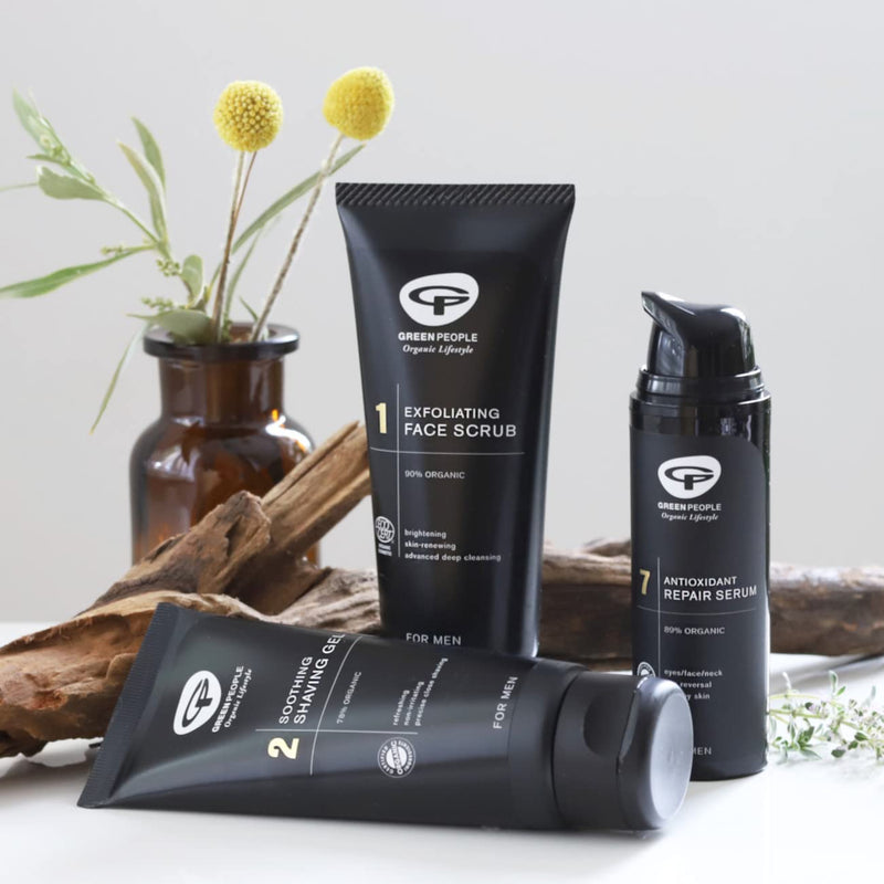 [Australia] - Green People for Men No.2 Soothing Shaving Gel 100ml | Natural & Organic Men’s 2-in-1 Shaving Gel & Face Wash | Gentle on Sensitive Skin | SLS Free, Paraben Free & Ethanol Free | Cruelty Free & Vegan 
