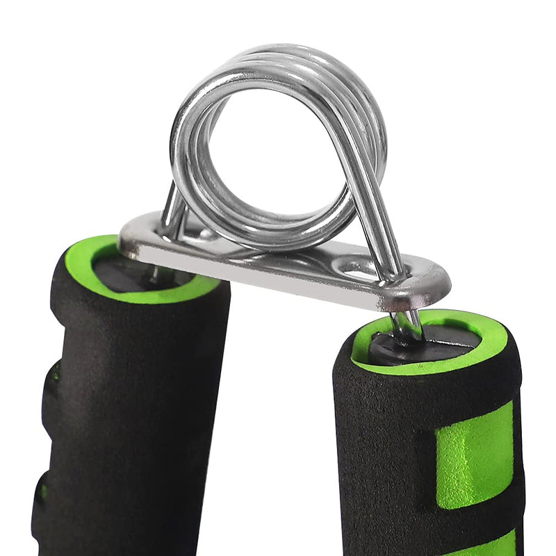 [Australia] - Maveek A shape Foam Handle Hand Grips Gripper Arm Muscle Builder Wrist Resistance Strengthener Black/Green 