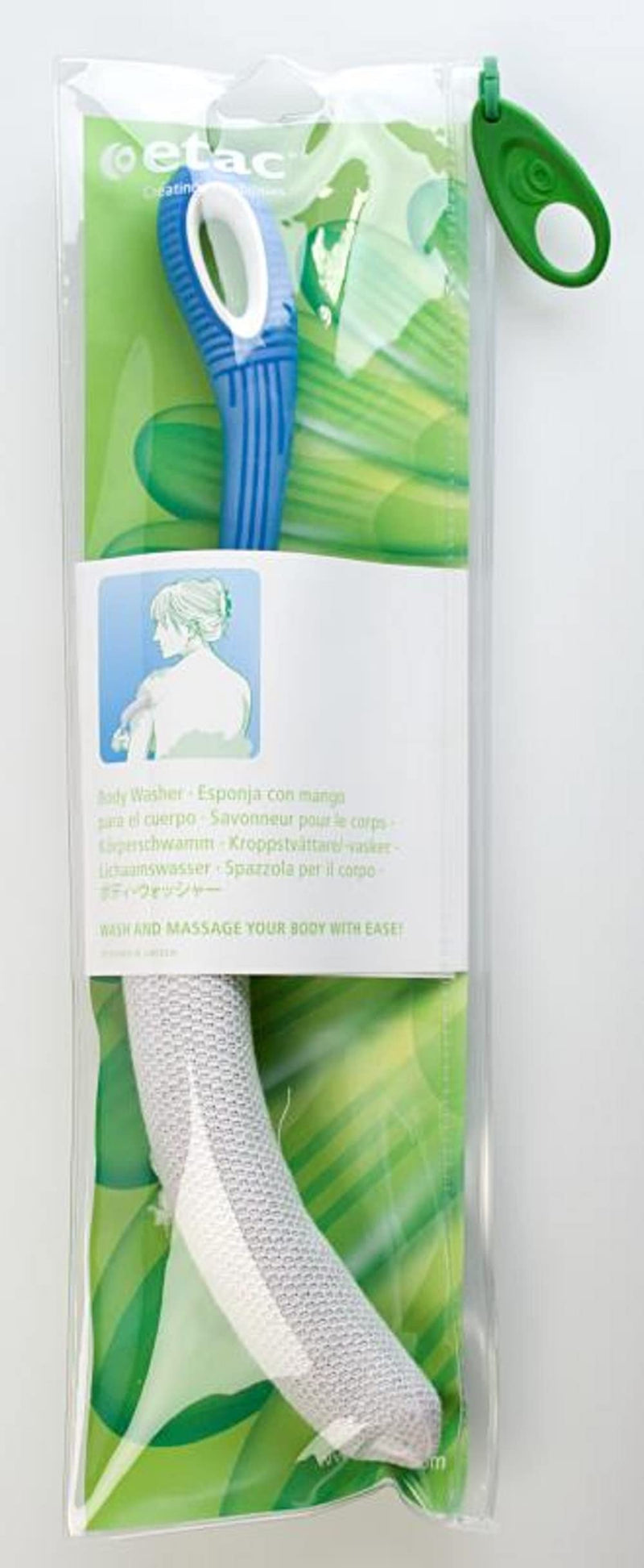 [Australia] - ETAC Body Washer, Long Handled, Bathing Aid, For Elderly/Injured/Handicapped, Bathroom Assistance, Wash Hard to Reach Areas 