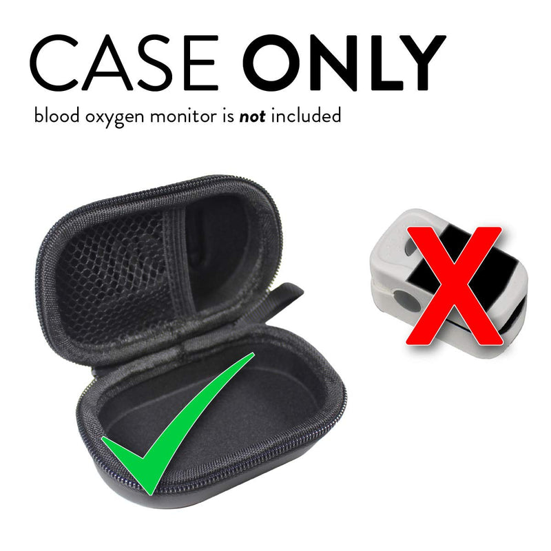 [Australia] - TUDIA EVA Empty Small Portable Travel Easy Carrying Hard Storage Case for Fingertip Pulse Oximeter Blood Oxygen Saturation Monitor [Case ONLY, Device NOT Included] 