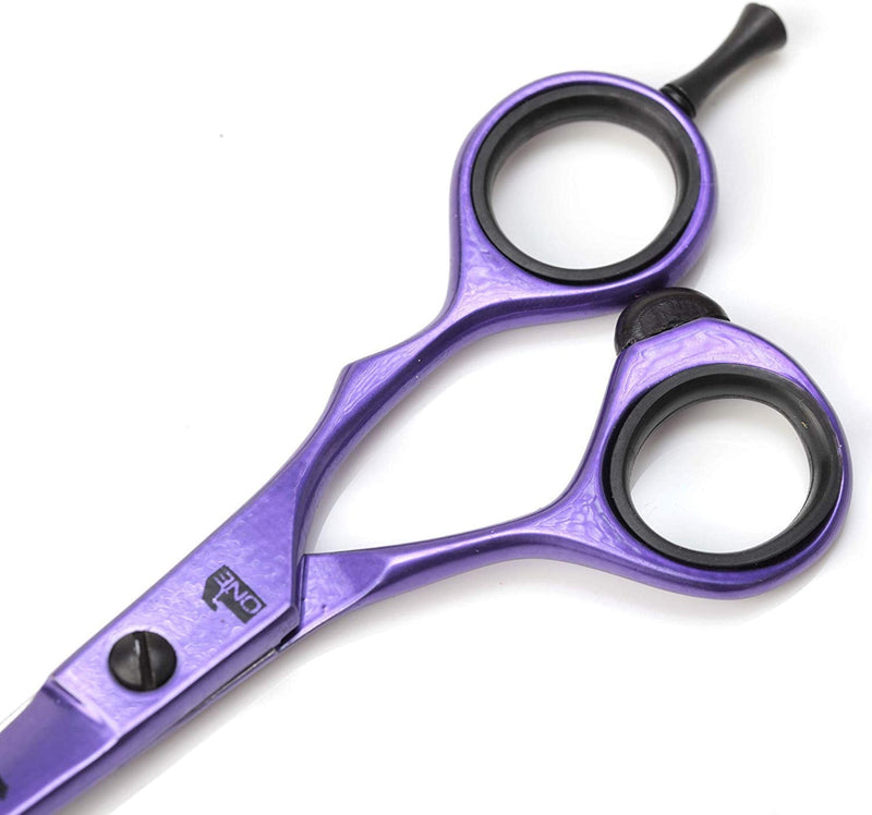[Australia] - Glamtech One Neon Hairdressing Scissor - Ergonomic Sharp Edged Professional Scissors - Ideal for hairdressing, cutting and styling (5.5 inch, Purple) 5.5 inch 