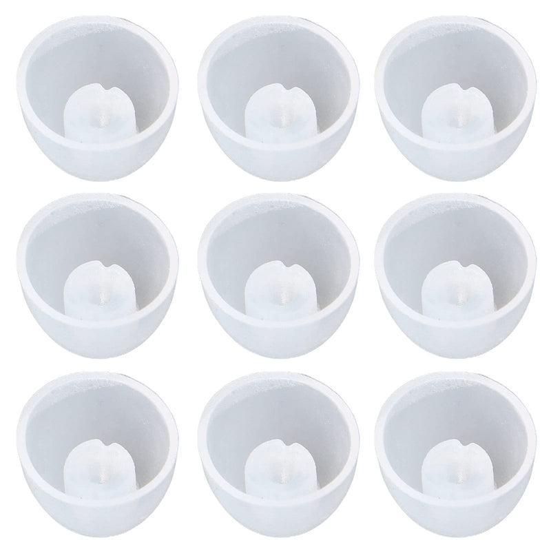 [Australia] - 10Pcs/Pack Hearing Aid Domes, 8mm Open Single Layer Washable Antistatic Bass Dome Universal Domes for Hearing Aids Replacement 