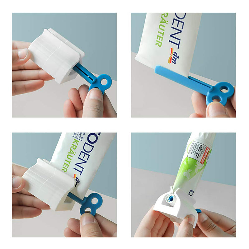 [Australia] - Toothpaste Squeezer,3 Pack Rolling Tube Toothpaste Dispenser Plastic Vertical Toothpaste Holder for Bathroom for Toothpaste Hand Cream Use Red+ Blue+ Green 