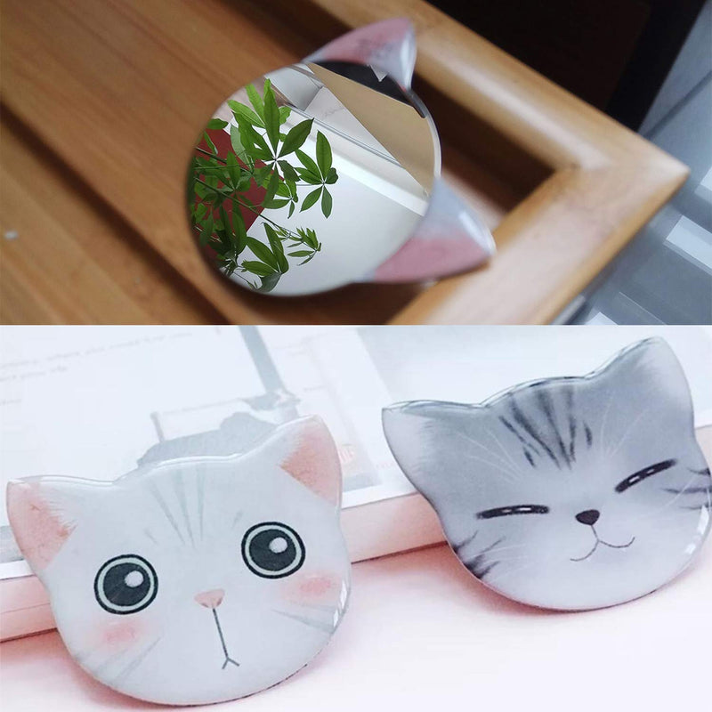 [Australia] - Catlady Cute cat Mirrors,Unbreakable Mirror,Stainless Steel Travel Mirror,Portable Makeup Mirror Fifi 