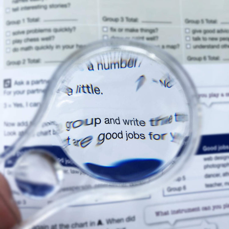 [Australia] - 24 Pack Hand Lens 10X Plastic Magnifier Mini Hand-held Magnifying Glasses for Kids, Classroom, Reading, Outdoors, Science Observation 
