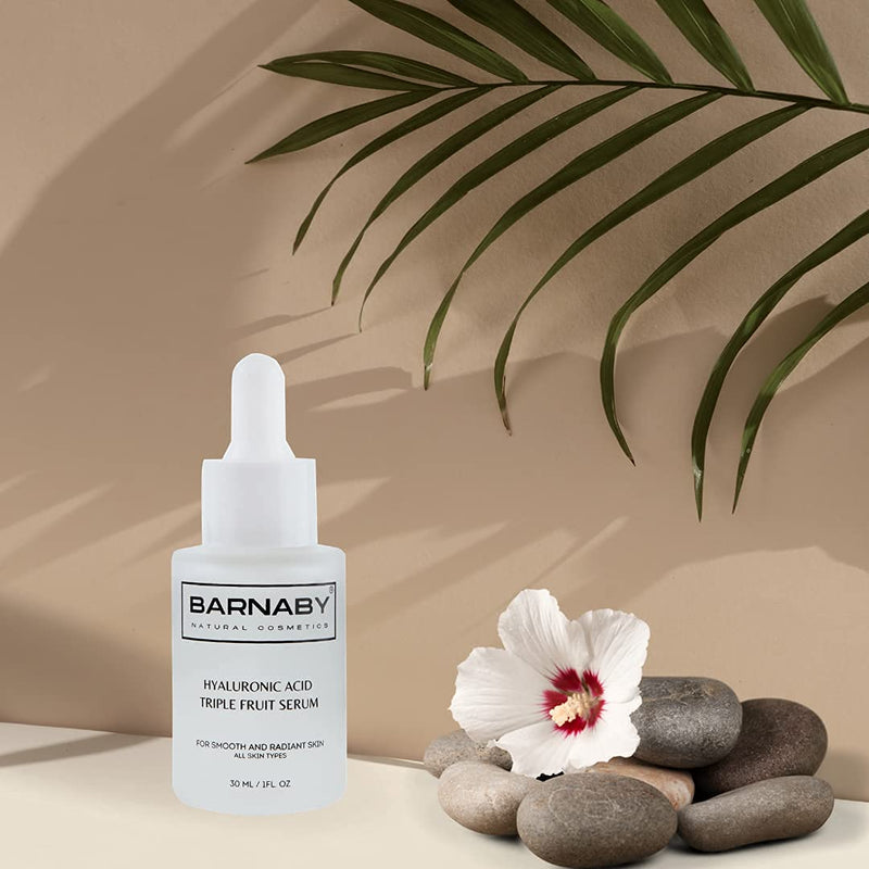 [Australia] - Hyaluronic Acid Triple Fruit Serum | Luxury Pure Hyaluronic Acid Face Serum with Vitamin B5, Anti-Aging, Prevent Wrinkles, Spots, Acne and Blemishes from Barnaby Skincare 