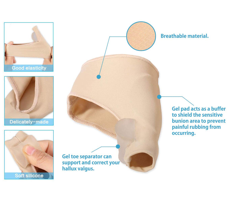 [Australia] - Bunion Corrector Splint Cushions Orthopedic Toe Separator Support Splint Turf Brace Spacer Straightener Protector Socks Hammertoe Relief Pain Treatment Elastic Cushion Hammer Toe Aid Alignment Insole 