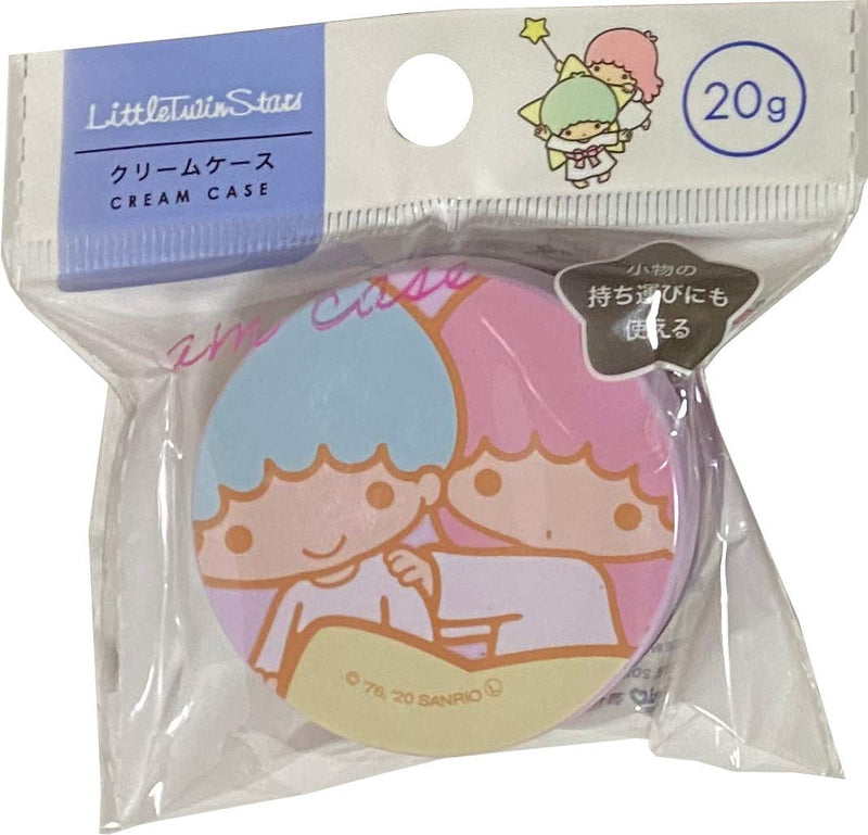 [Australia] - Sanrio Little Twin Stars Die cut Cream Container Cosmetic Case 0.70oz(20g) Makeup Travel Cases (Purple) 