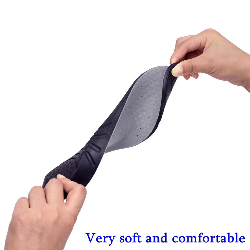 [Australia] - Shoe Insoles, Memory Foam Insoles, Providing Excellent Shock Absorption and Cushioning for Feet Relief, Comfortable Insoles for Men and Women for Everyday Use, M [US M: 6-9/W: 7-11] Black M [US M: 6-9/W: 7-11] 