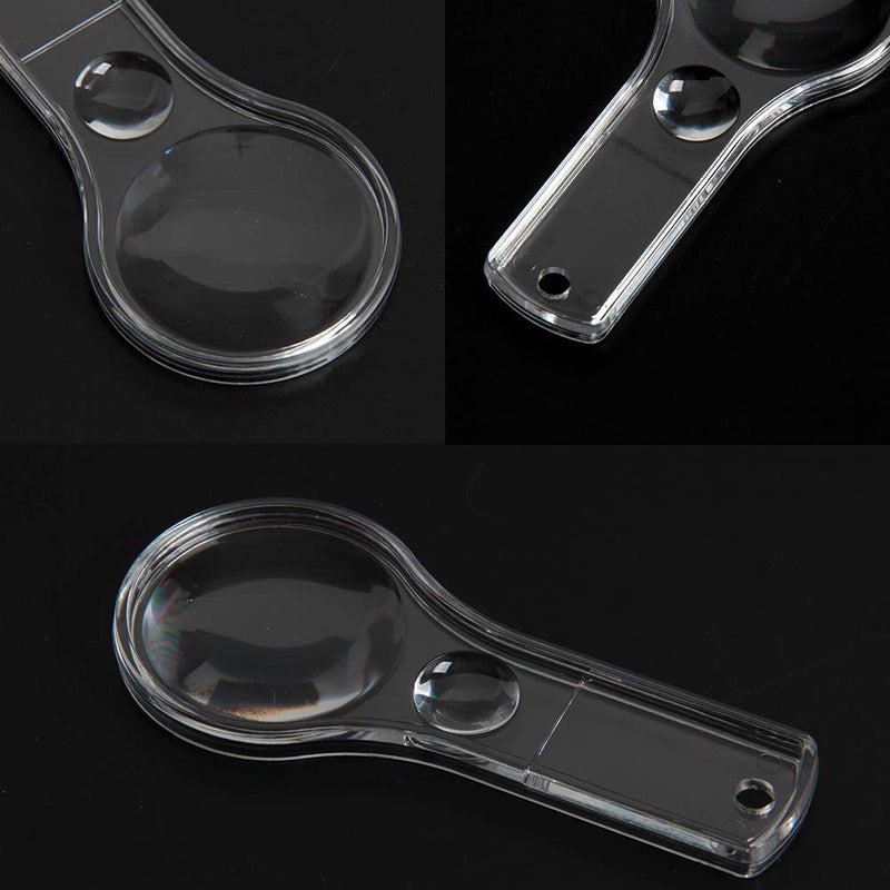 [Australia] - Hapy Shop 18 Pack Hand Lens 5X and 15X Magnifiers Handheld Plastic Magnifying Glasses for Home, Classroom Use Portable Reading Magnifiers 