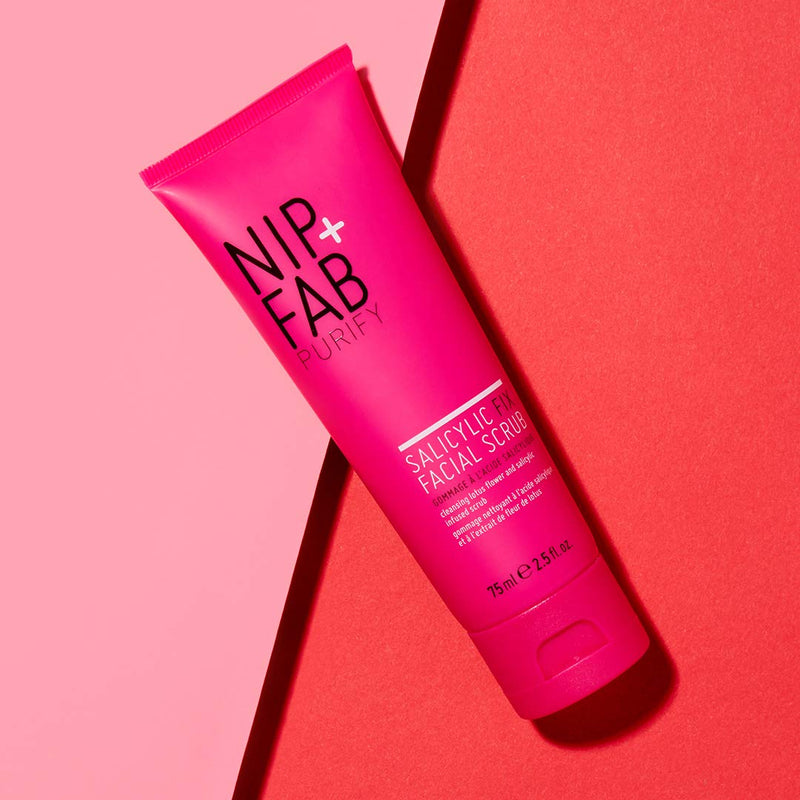 [Australia] - cNip + Fab Salicylic Acid Fix Scrub for Face with Vitamin E and Volcanic Rock Exfoliating Facial Cleanser Exfoliant for Pores and Oil Control, 75 ml 