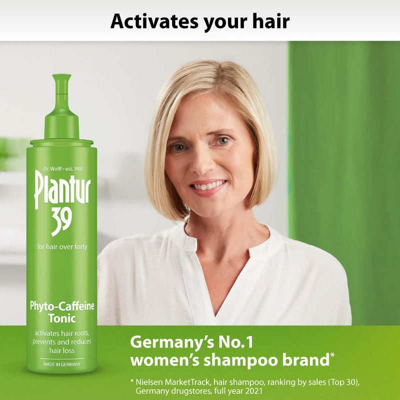 [Australia] - Plantur 39 Caffeine Tonic Prevents and Reduces Hair Loss 2x 200ml | Support Hair Growth and Hair Thickening | Women Hair Care Made in Germany 