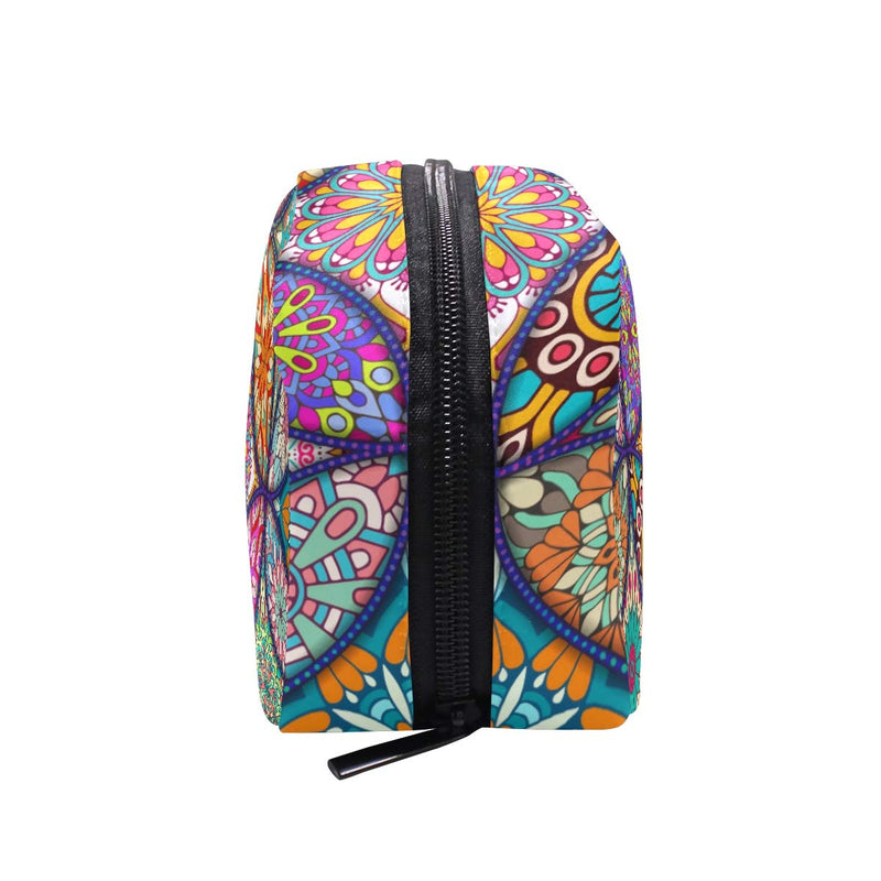 [Australia] - Makeup Bag Portable Travel Cosmetic Bags Colorbal Mandala Bohemian Storage Bag for Women Skincare Makeup Train Case Pattern6 