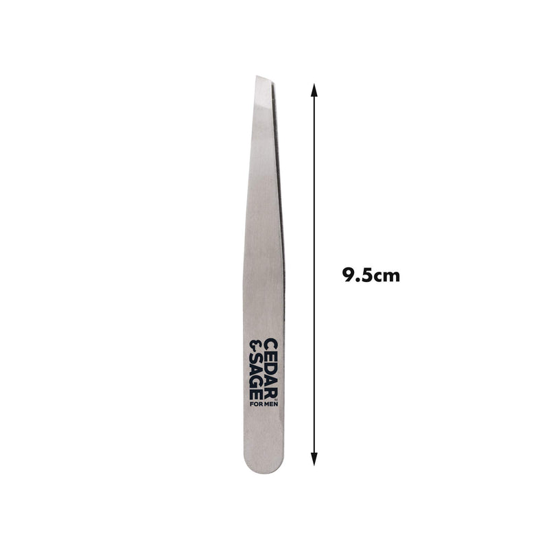 [Australia] - Men's Stainless Steel Tweezer Duo Set Tweezer Set 