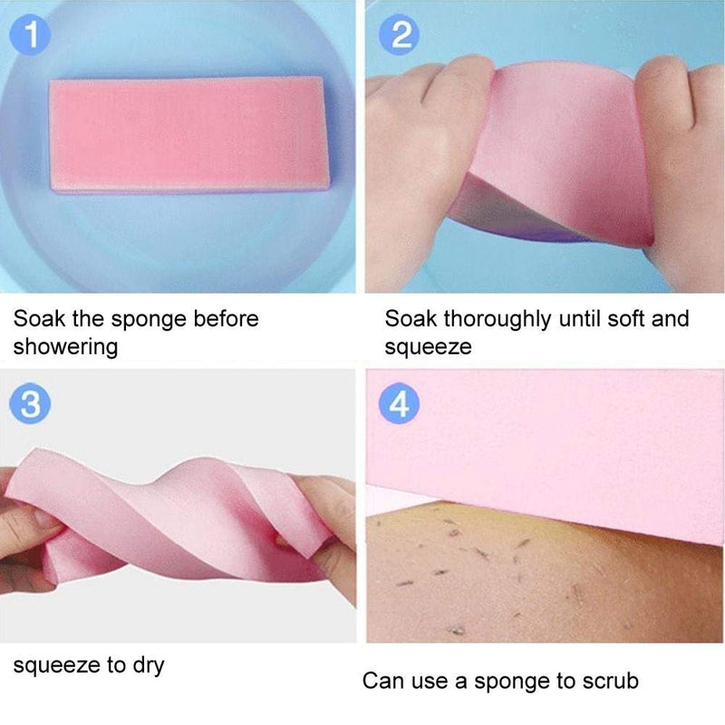 [Australia] - 10pcs PVA Spa Brush Scrubber, Bath Shower Spa Brush Scrubber Sponge Soft Exfoliating Body Skin Scrubber Pad(S Pink) S Pink 