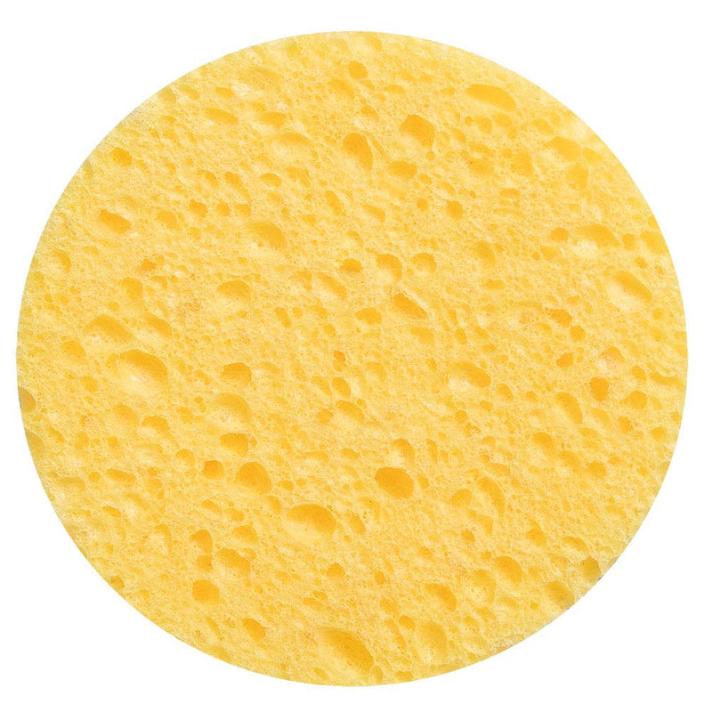 [Australia] - ForPro Professional Collection ForPro Compressed Cellulose Sponge, Round Face and Body Sponge, Natural Yellow, 2.75’’, 12 Count 