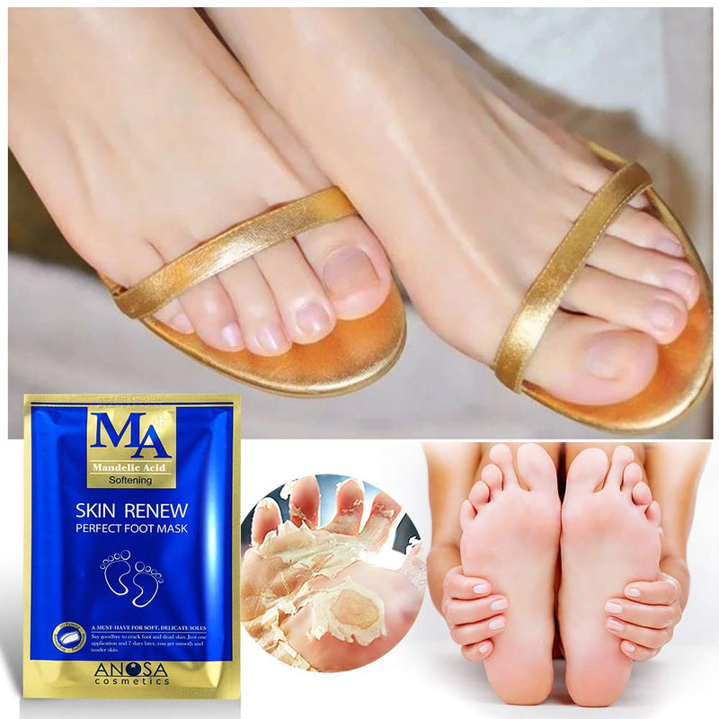 [Australia] - Anosa Mandelic Acid Skin Renewal Foot Mask (1 Pair) 