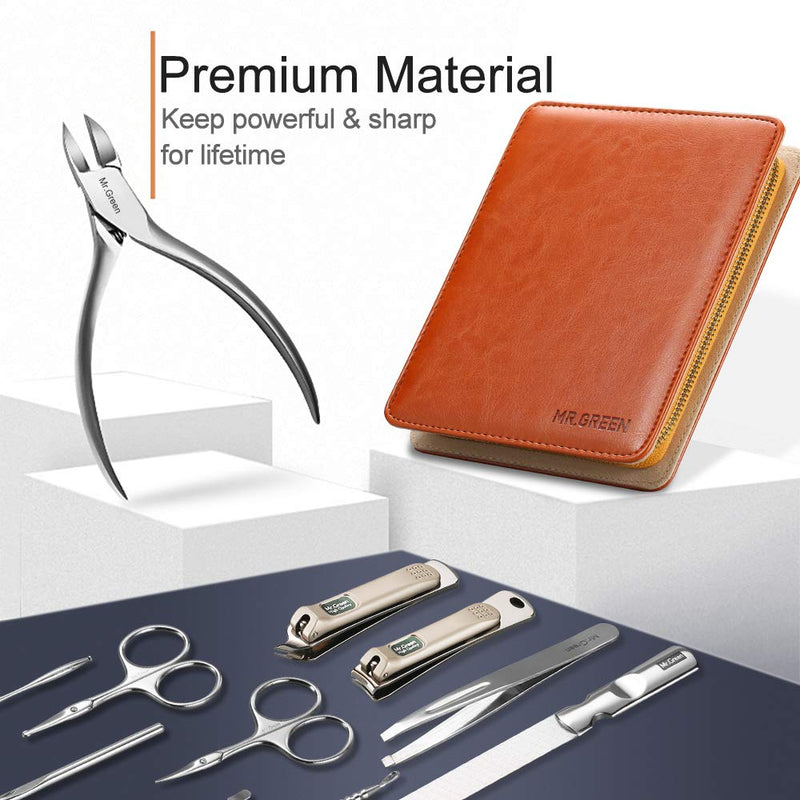 [Australia] - Manicure Set, Pedicure Sets, Nail Clipper Sets, Stainless Steel Professional Nail Cutter Kits with Travel Case (12 Count) 12 Count 