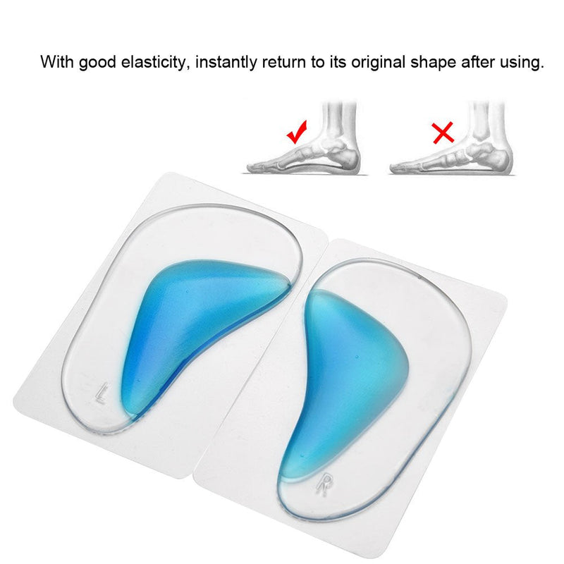 [Australia] - Corrective Insole,flat foot insoles, Foot Support Pads, Footwear Insoles, for Corrective Posture of The Foot (Blue) 