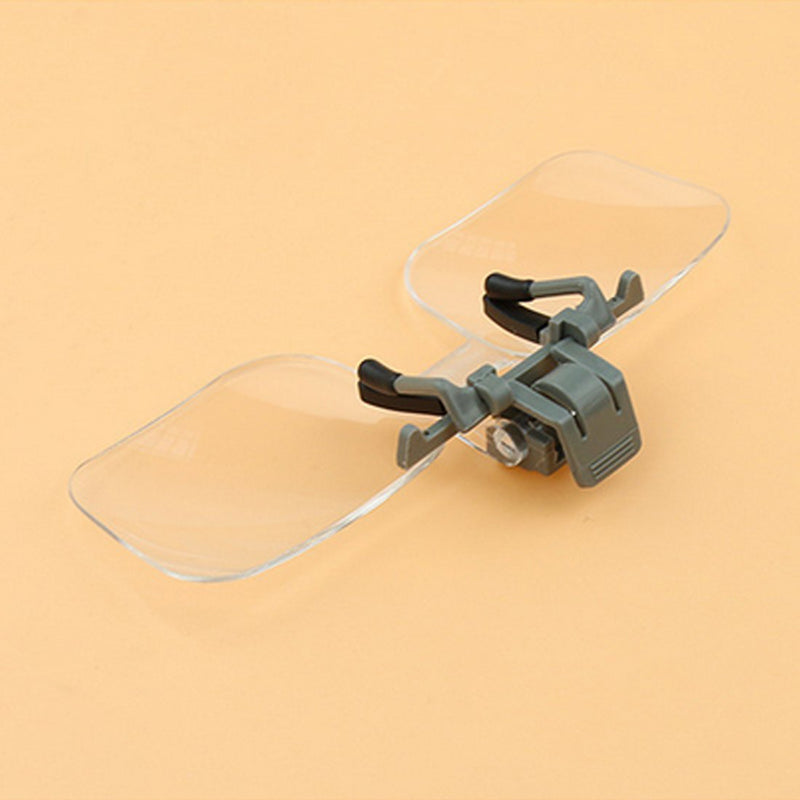 [Australia] - QIXINSTAR Magnifier Folding Handfree Clip On Clear Magnifying Glasses HD Lens Precise Eyeglasses Jewellery Appraisal Watch Repair Tool 