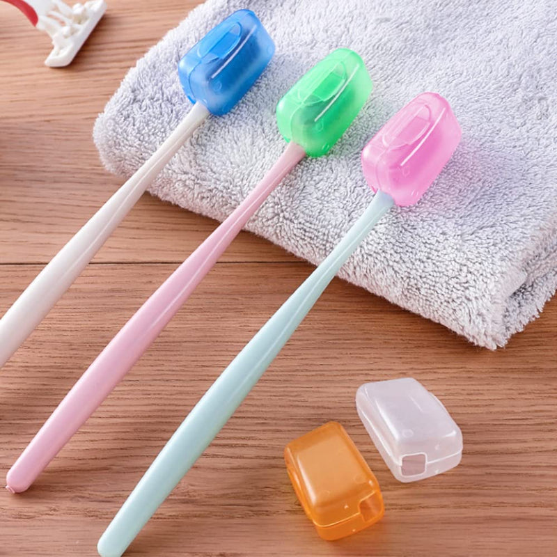 [Australia] - CHEERYMAGIC Travel Portable Toothbrush Head Covers for Home Travel Outdoor Camping Hiking Business Trip Travel Home Bathroom A2YSTT (5 Pack - Light Color) 5 Pack - Light Color 