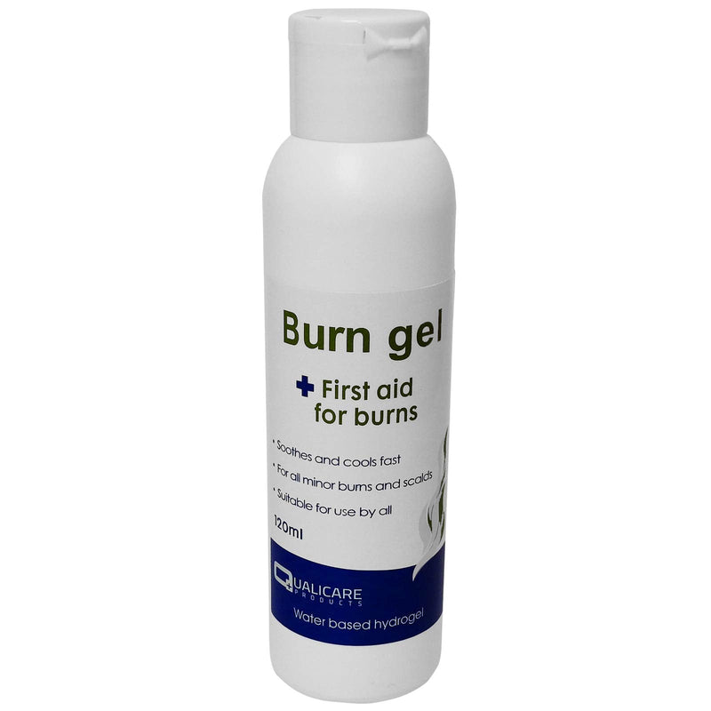 [Australia] - Qualicare Emergency First Aid Burns Care Scalds Sunburn Dressings Cooling Gel - 120ml Gel Bottle Single Pack 1 - Bottle 