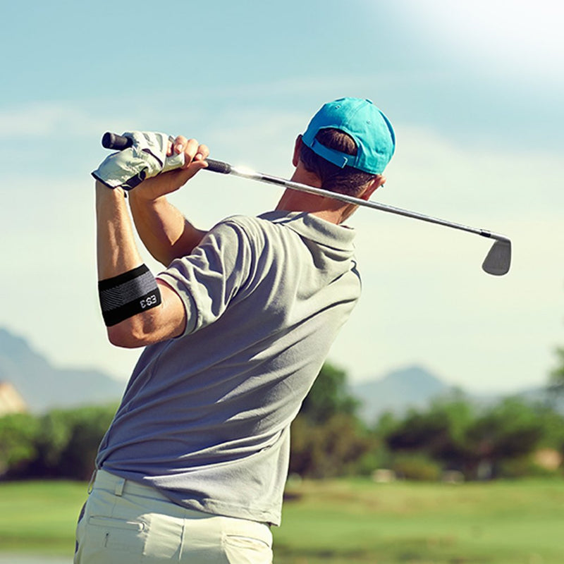 [Australia] - Elbow Brace by OrthoSleeve ES3 designed to prevent and relive pain associated with Tennis Elbow, Golfer’s Elbow, General Elbow Pain and Forearm Pain Small Black 