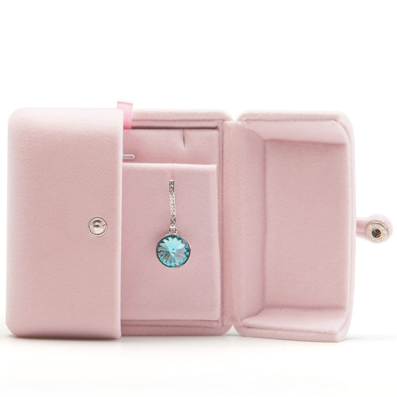 [Australia] - Oirlv Pink Velvet Jewelry Packaging Box Pendant Earrings Display Storage Case Pendant Gift Box Earrings/Necklace/Pendant Box 