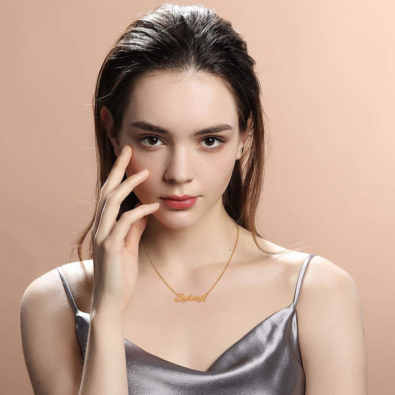 [Australia] - LILIE&WHITE Gold Custom Name Necklaces Personalized Name Necklaces for Women Initial Necklaces Pendant for Girls Fashion Jewelry Gift Sydney 