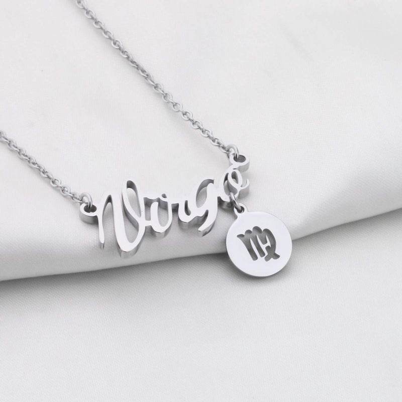 [Australia] - Gzrlyf Zodiac Signs Necklace Constellation Jewelry Birthday Gift for Her Virgo necklace 