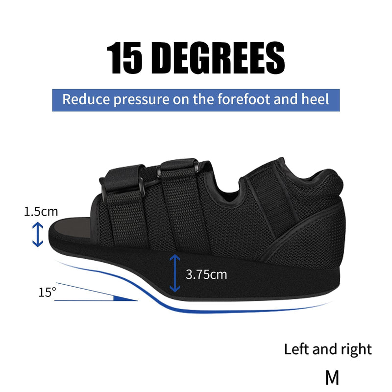 [Australia] - Offloading Post Op Shoe Forefoot Foot Shoes for Broken Toe Surgery Non Weight Medical Shoes for Men and Women（Large） Large 