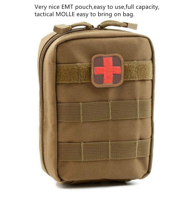 [Australia] - ETOPARS EMT Medical First Aid IFAK Pouch For Tactical MOLLE Compatible Gear Hikers Campers Outdoor Enthusiasts Khaki 