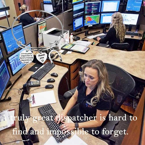 [Australia] - TIIMG Dispatcher Gift 911 Operator Gift 911 Dispatcher Retirement Gift Dispatcher Thank You Gift A Truly Great Dispatcher is Hard to Find and Impossible to Forget Bracelet dispatcher is impossible to forget 