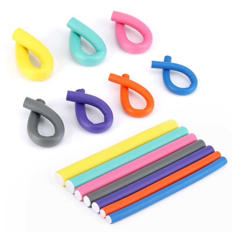[Australia] - 42-pack Hair Rollers Durable Foam Curler Roller Set Hair Bendy Curlers Tool DIY Salon Hair Styling Curling Sticks with Case 